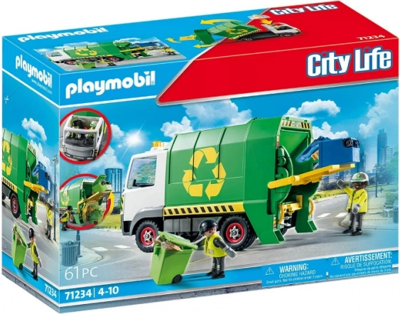 Playmobil City Action újrahasznosító teherautó
