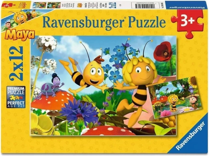Ravensburger puzzle – Maja, a méhecske világa 2×12 darabos