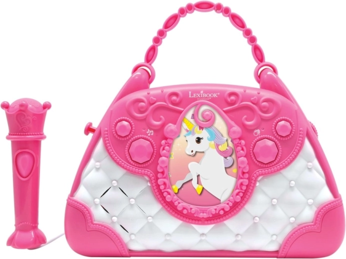 Lexibook gyerek karaoke kézitáska mikrofonnal – Egyszarvú