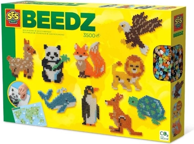 SES Creative Beedz állatvilág – vasalható gyöngyök 3500 db