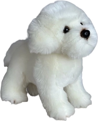 Álló plüss máltai kiskutya, 30 cm
