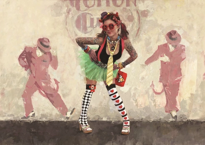 Puzzle Angyal az ördöggel a testében - 1000 darabos