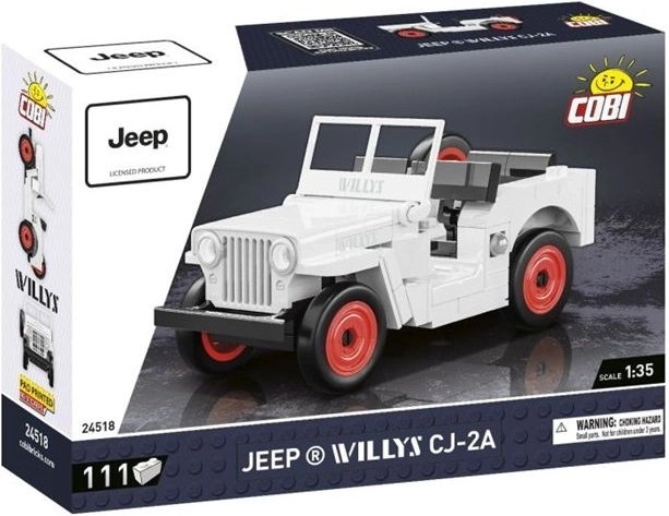 Cobi Youngtimer Jeep Willys CJ-2A építőkészlet 1:35 (111 db elem)