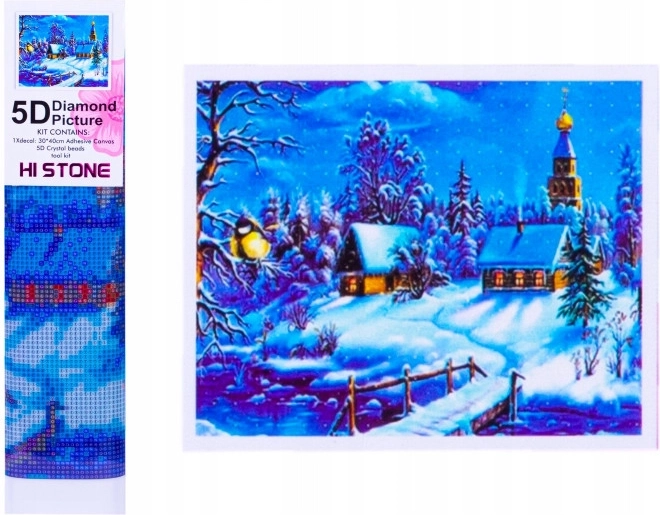 Norimpex gyémántkirakó Tél a kisvárosban 30 × 40 cm