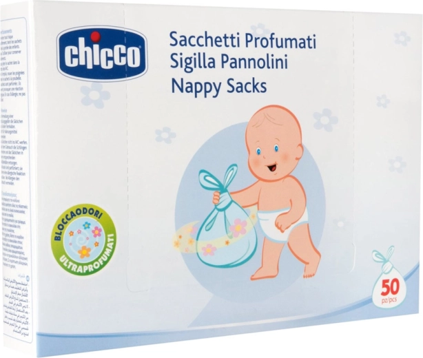 Chicco illatosított pelenkakiszóró zacskók, 50 db