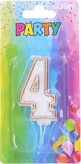 4-es számú arany party gyertya