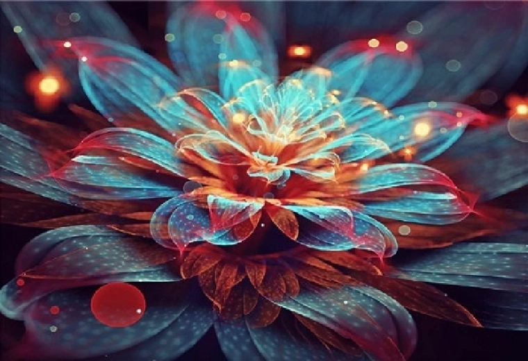 Gyémántszemes festés Tündérrózsa 30 × 40 cm