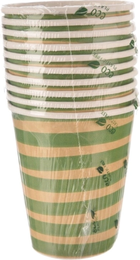 Jungle zöld papírpoharak 250 ml (10 db)