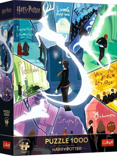 Trefl Puzzle Premium Plus Harry Potter: Varázslatok és patrónusok, 1000 darab
