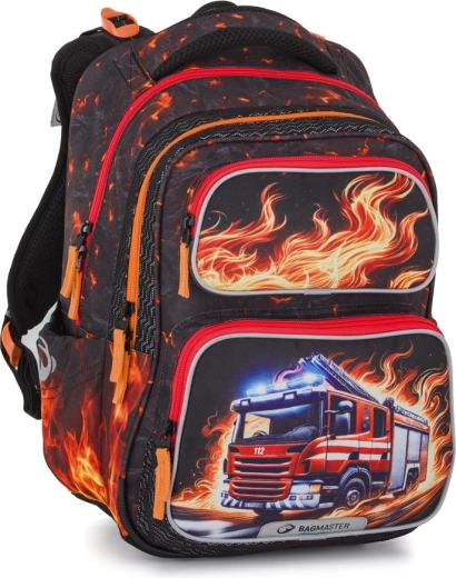 Bagmaster DOPI iskolatáska tűzoltós mintával