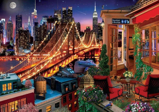Puzzle ART PUZZLE Brooklyn a teraszról 1500 darab