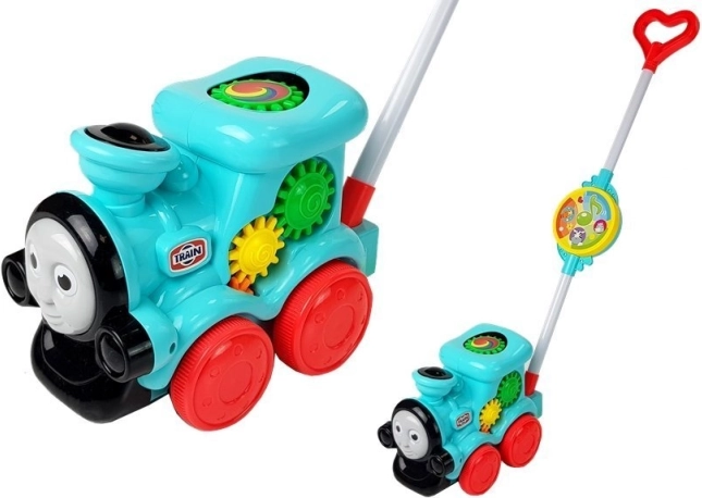 Mozgó vonatka fogantyúval és hangokkal