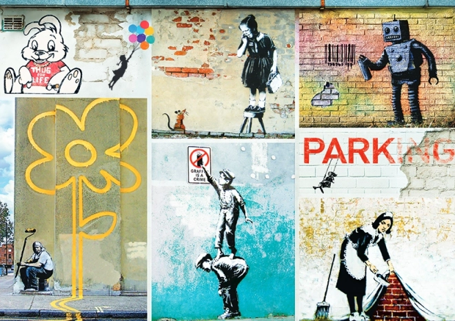 EUROGRAPHICS Banksy 1000 darabos puzzle
