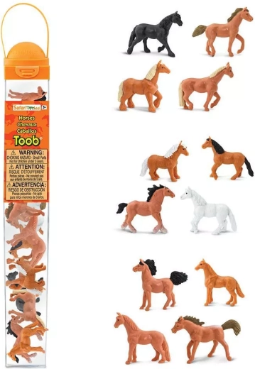 Safari Ltd. TOOBS® tubus lófigurákkal (12 db)