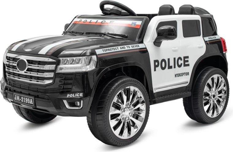 Baby Mix rendőrségi elektromos kisautó 4x4 fekete