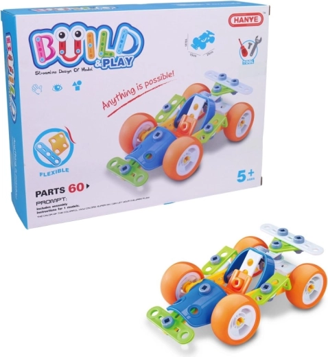 Kis Mechanikus Junior formaépítő készlet 60 darabbal