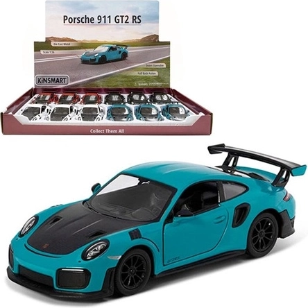Porsche 911 GT2 RS fémmodell visszahúzós mechanizmussal – 1 darab