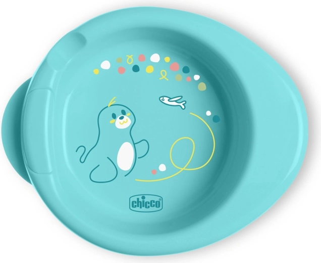 Chicco csúszásgátló termo tányér Warmy teal 6h+