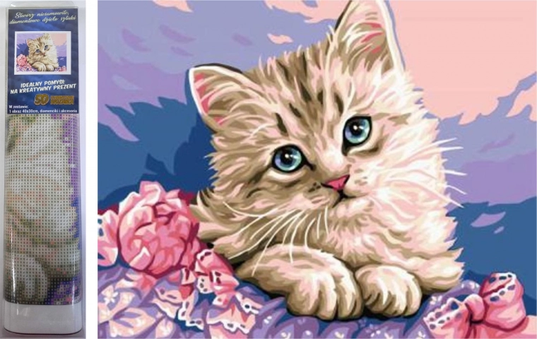 gyémántszámfestés macskaszemek 30 × 40 cm – NORIMPEX