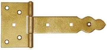 Díszes kapuzsanér 150 × 90 × 35 mm, sárgán horganyzott acél