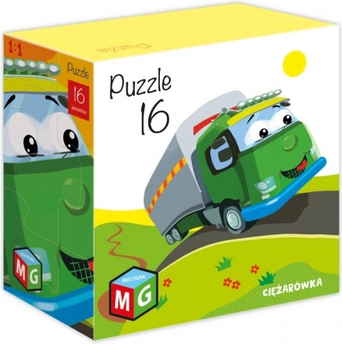 Multigra teherautó 16 darabos puzzle