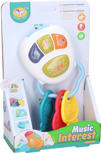 Játék autókulcs fény- és hangeffektekkel 17 cm - 1 db