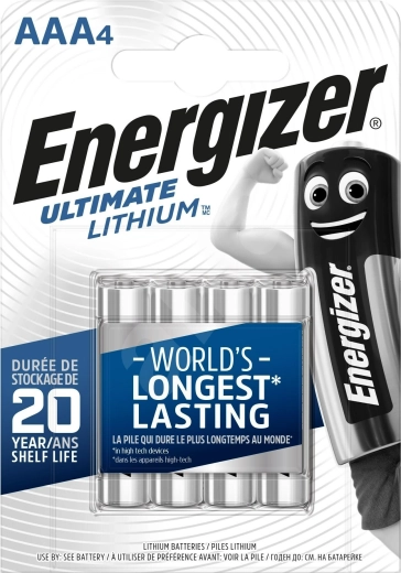 ENERGIZER Ultimate Lithium AAA lítium elemek 1,5 V – 4 db