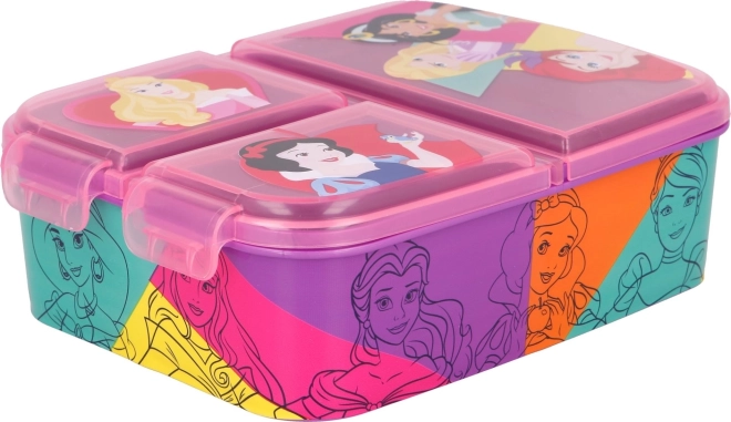 DISNEY Hercegnők uzsonnás multi box rekeszekkel