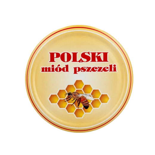 Befőttes tető Ø 82 méhecskés mintával