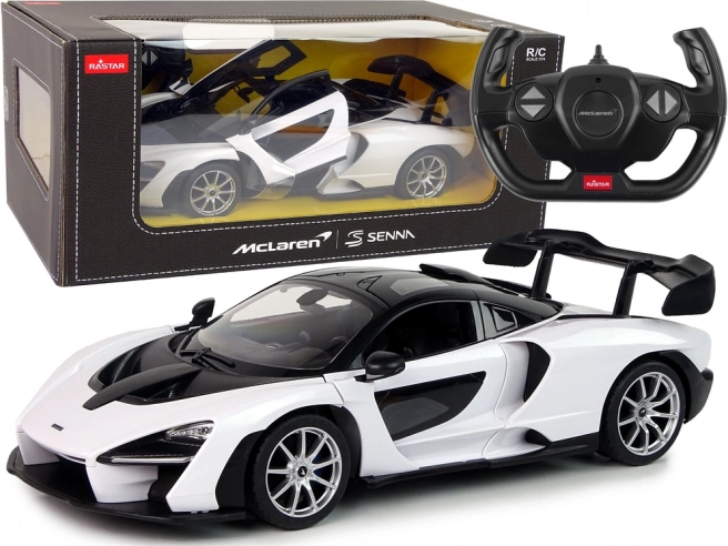 Auto R/C McLaren Senna Rastar 1:14 fehér távirányítással