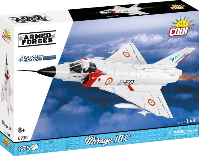 Cobi Armed Forces Mirage IIIC repülőgép építőkészlet 1:48 (375 db alkatrész)