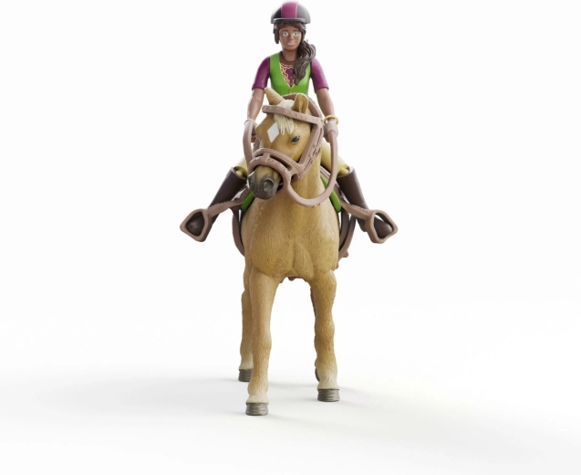 Schleich Horse Club Sarah és Mystery kanca – lovas készlet