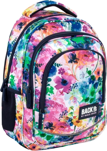 Iskolatáska BackUP Violet bloom spring flowers 26 l