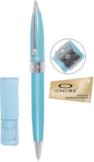 CONCORDE Lady golyóstoll Swarovski kristályokkal, kék
