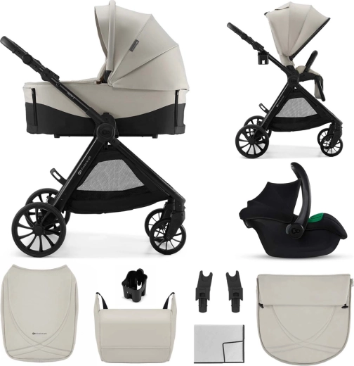 Kinderkraft Vesto 2 kombinált babakocsi 3 az 1-ben beige