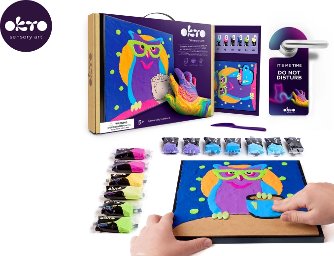 OKTO Bagoly kreatív vászonfestő készlet 29x29 cm