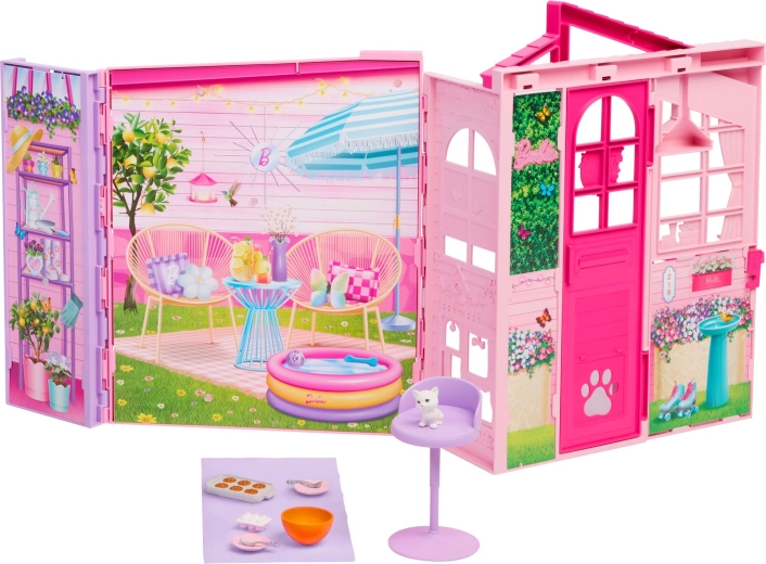 Mattel Barbie Dreamland összecsukható hétvégi babaház kiegészítőkkel