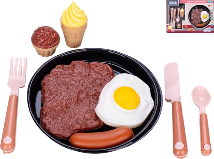 Gyermek étkészlet tányérral, 9 db