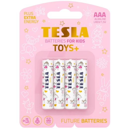 Alkáli elemek AAA TESLA Toys+ Girl, 4 db
