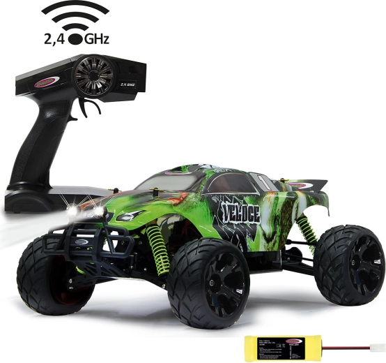 Jamara Veloce 4WD 1:10 RC monster truck LED-világítással