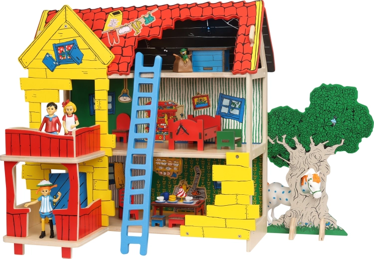 Pippi Hosszúharisnya Villa Villekulla babaháza