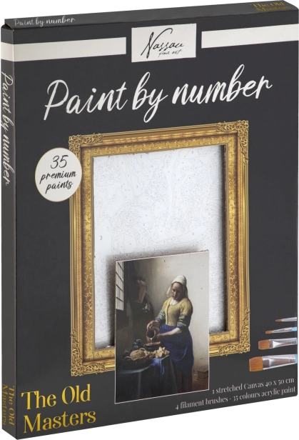 Számozott kifestő vászonra – Milk Made 40 × 50 cm