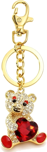 Arany mackó kulcstartó