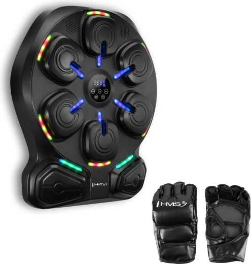 HMS TB13 elektronikus boxcél LED-del, Bluetooth-szal és kesztyűkkel