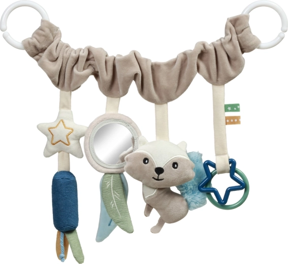 BABYONO Raccoon függő játékív babakocsira és autósülésre