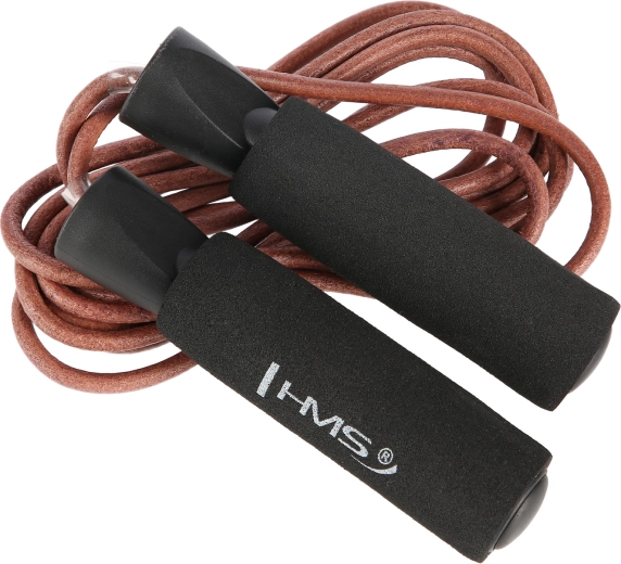 Bőr ugrókötél HMS csapágyakkal és habszivacs markolatokkal