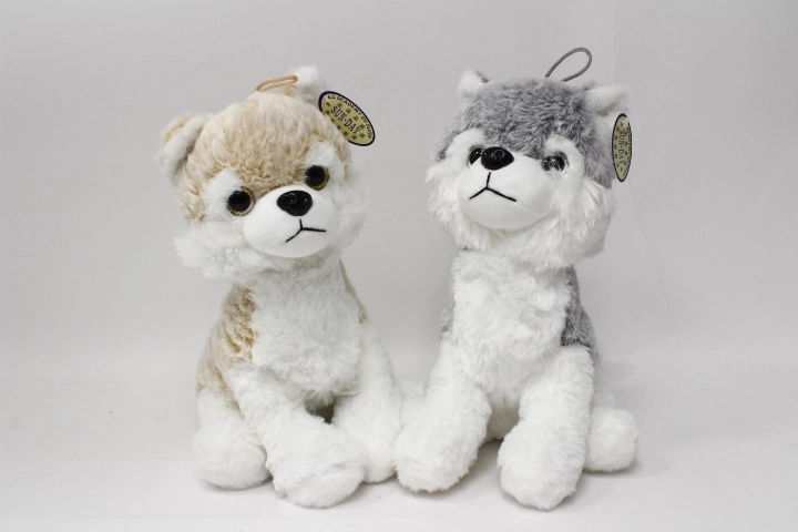 Plüss Husky kutya, 30 cm – 1 db