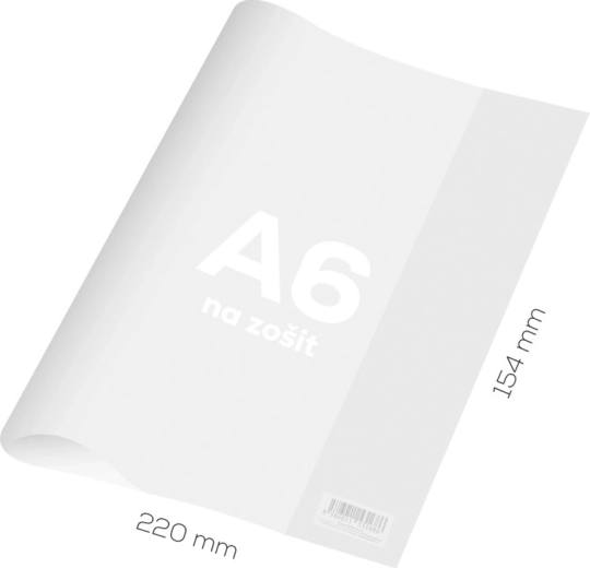 Átlátszó erős füzetborító A6