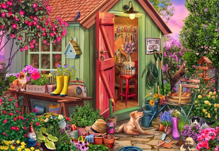 Bluebird puzzle Kerti házikó 1000 darab