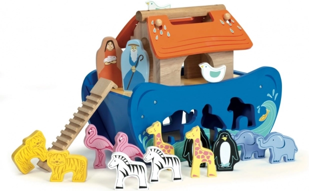 Le Toy Van Noah bárkája – berakó játék